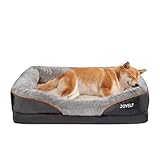 JOYELF Large Memory Foam Dog Bed, Orthopedic Dog Bed & Sofa with Removable Washable Cover and Squeaker Toys as Gift