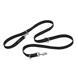 HALTI Training Lead Size Large Black, 2m, Professional Dog Lead to Stop Pulling on the Lead, Perfect for Puppy Walks, Easy to Use Double-Ended Dog Leash, Lightweight Soft & Durable