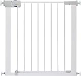 Safety 1st SecureTech Metal Gate, Pressure Fit Safety Gate, Baby Gate for Stairs and Doors, for Widths 73 to 80 cm, extendable up to 136 cm with extensions sold separately, Metal White
