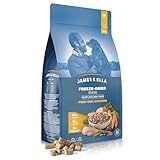 James & Ella Complete Freeze-Dried Raw Dog Food ❘ Free Run Chicken ❘ Freeze-Dried Dog Food, Packed with Protein, Essential Oils & Minerals for Happy, Healthy Dogs, Lightweight & Gluten Free (500g)