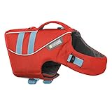 RUFFWEAR Life Jacket for Dogs, Medium Sized Breeds, Adjustable Fit, Size: Medium, Sockeye Red, Float Coat, 45102-601M