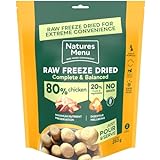 Natures Menu Raw Freeze Dried Dog Food Complete & Balanced 80/20 All Pack Sizes & Flavours (250g x 1, Chicken)