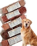 4PAWSRAW Raw Dog Food 80/10/10 Mixed Meats Complete & Balanced Meal For All Dogs Breeds - 30 Packs - 16.8kg | Beef, Duck, Lamb, Chicken and Turkey Minces in Cubes