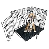 Ellie-Bo Black Standard Medium 30 inch Dog Cage