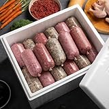 Food For Paws - Frozen Chicken Mince, Chubbs | 100% Natural Raw Dog Food | Premium Raw Dog Food - 20 Rolls (500g Each, 10kg Total)