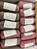 Frozen Raw Dog Food Variety Pack - 24 Rolls (500g Each, 12kg Total) - Includes Chicken, Chicken & Veg, Tripe, Beef & Chicken Flavours) BARF Diet