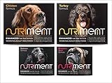 NUTRIMENT ENHANCED ADULT DOGS Raw Food (10 Tray Starter Pack) Frozen, Complete Premium Raw Dog food, Gluten-Free, Digestible, All breeds, Sizes - 11.023 lb Mixed Flavour