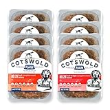 Cotswold RAW Raw Dog Food, Active 80/20 Mince, Adult Dog Food, BARF Premium British Meat Raw for All Dogs, Frozen Meal, Beef/Beef & Tripe Mince - 8kg