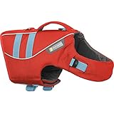 RUFFWEAR Life Jacket for Dogs, Medium Sized Breeds, Adjustable Fit, Size: Medium, Sockeye Red, Float Coat, 45102-601M